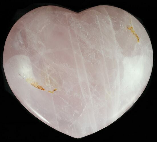 Polished Rose Quartz Heart - Madagascar #56977
